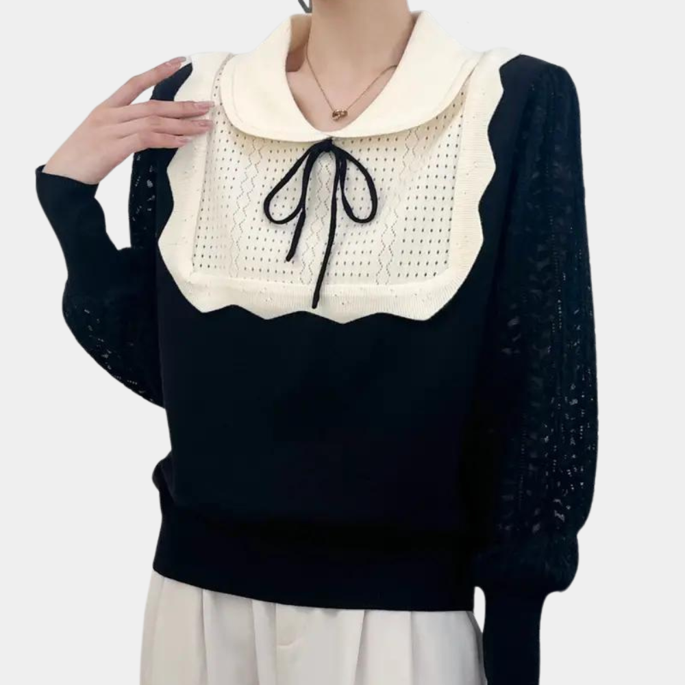 Elegante gebreide zomertop voor de moderne dame