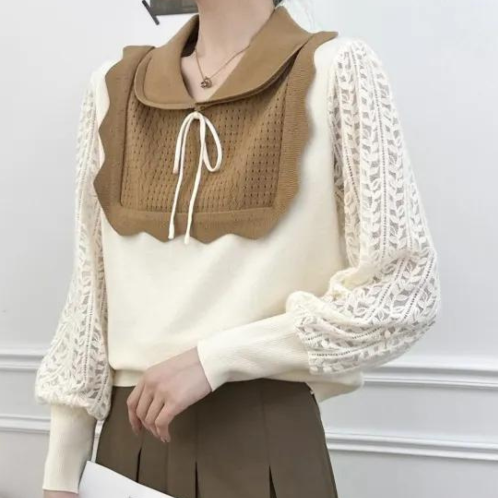 Elegante gebreide zomertop voor de moderne dame
