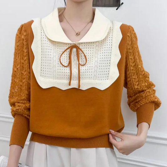 Elegante gebreide zomertop voor de moderne dame