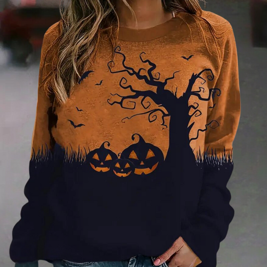 Elza - Zomerse Halloween sweatshirt voor dames