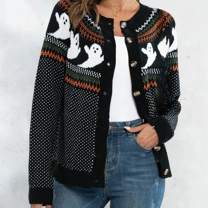 Marika - Zomerse Spookachtige Gebreide Cardigan