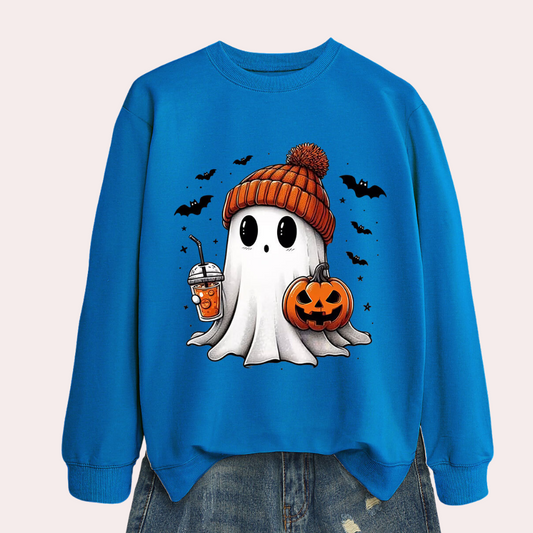 Cintia - Luchtig Griezelig Halloween Sweatshirt voor Vrouwen - Zomereditie