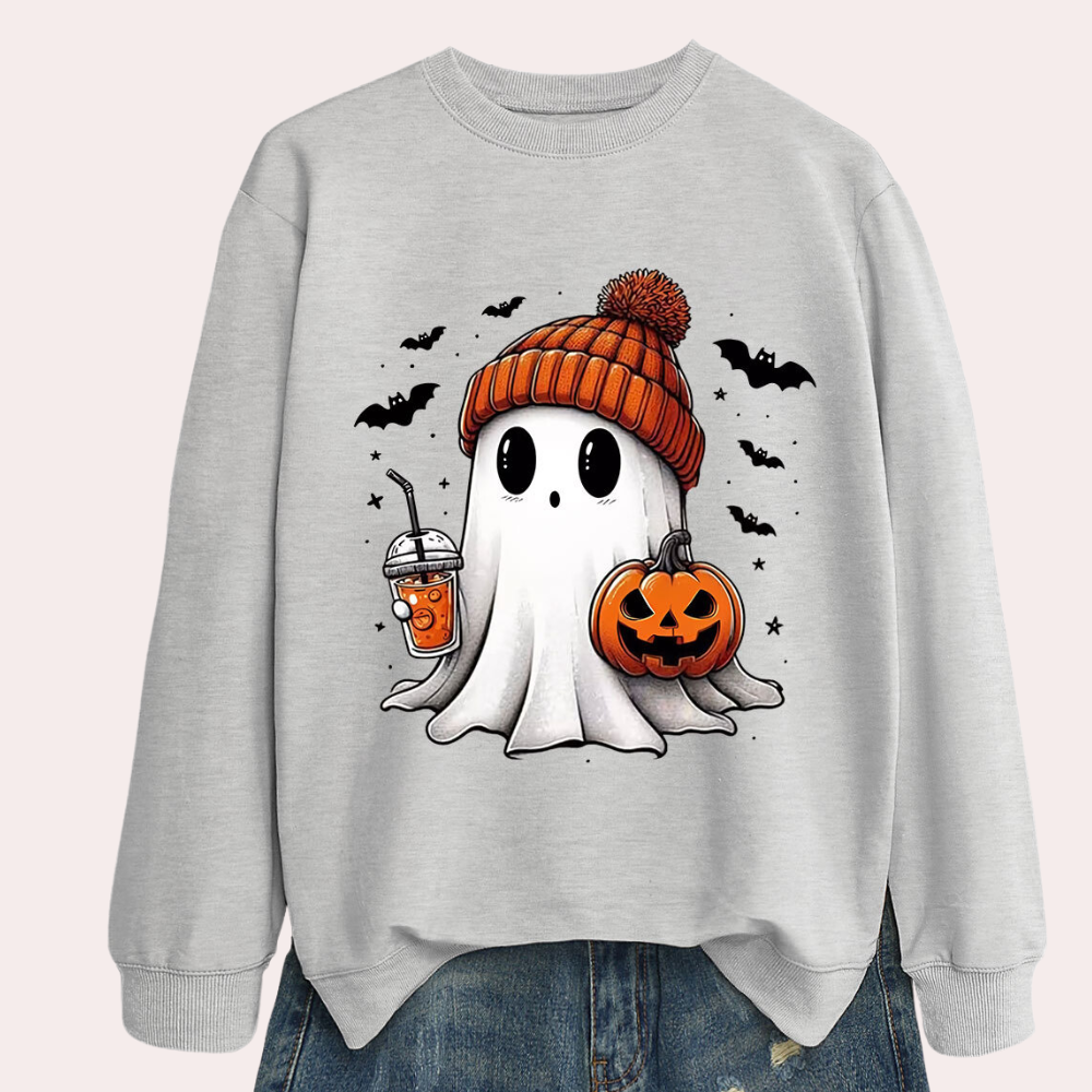Cintia - Luchtig Griezelig Halloween Sweatshirt voor Vrouwen - Zomereditie