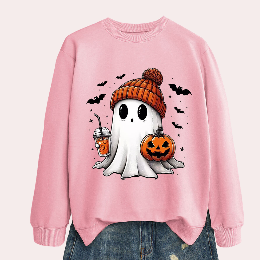 Cintia - Luchtig Griezelig Halloween Sweatshirt voor Vrouwen - Zomereditie