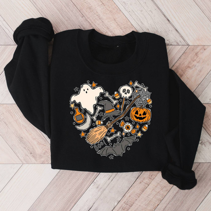 Emese – Relaxed-Fit Zomerse Halloween Sweatshirt voor Vrouwen