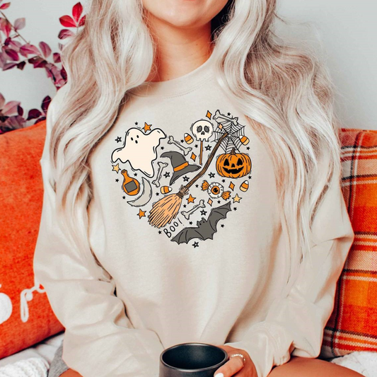 Emese – Relaxed-Fit Zomerse Halloween Sweatshirt voor Vrouwen