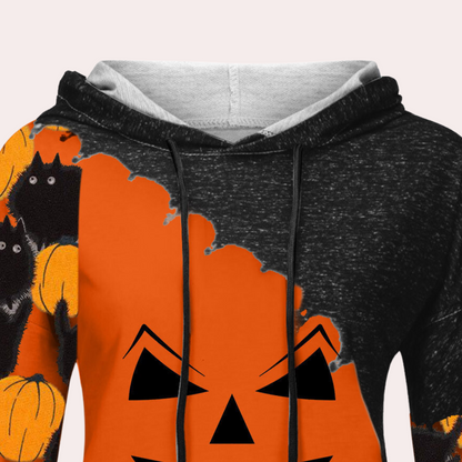 Elizabet - Griezelig Trendy Dames Sweatshirt voor Zomer en Halloween