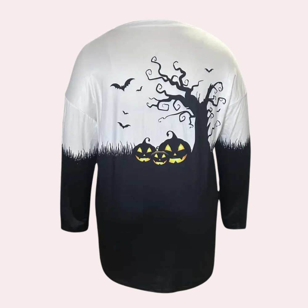 Nikolett - Lichte Zomer Halloween Sweatshirt voor dames