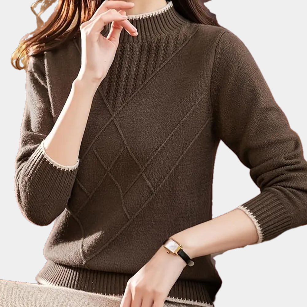Malyna - Casual dames halve coltrui met comfort voor de zomer