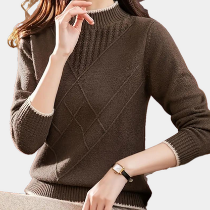 Malyna - Casual dames halve coltrui met comfort voor de zomer