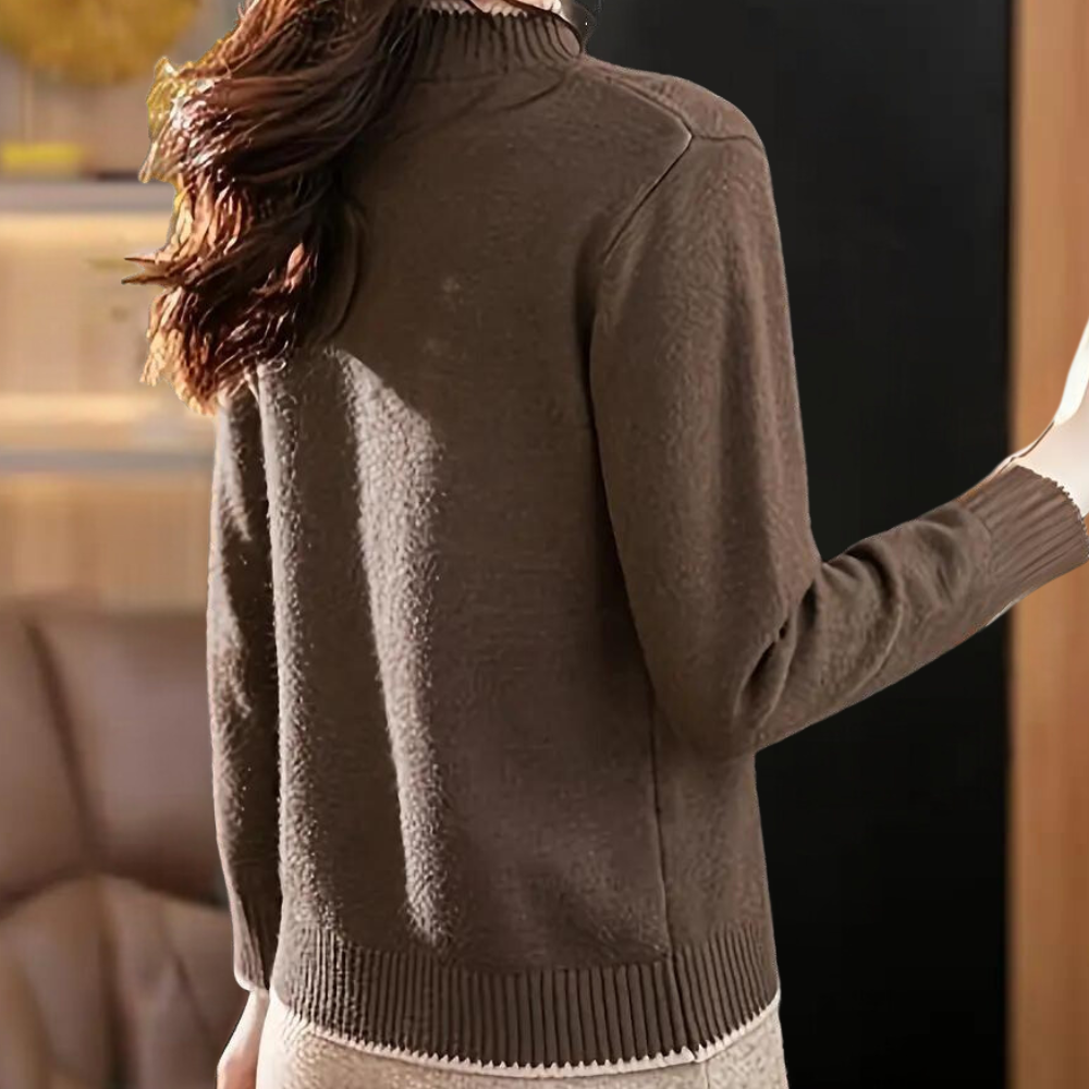 Malyna - Casual dames halve coltrui met comfort voor de zomer