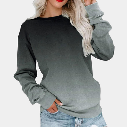 Ivet - Modieus dames sweatshirt met kleurverloop voor de zomer