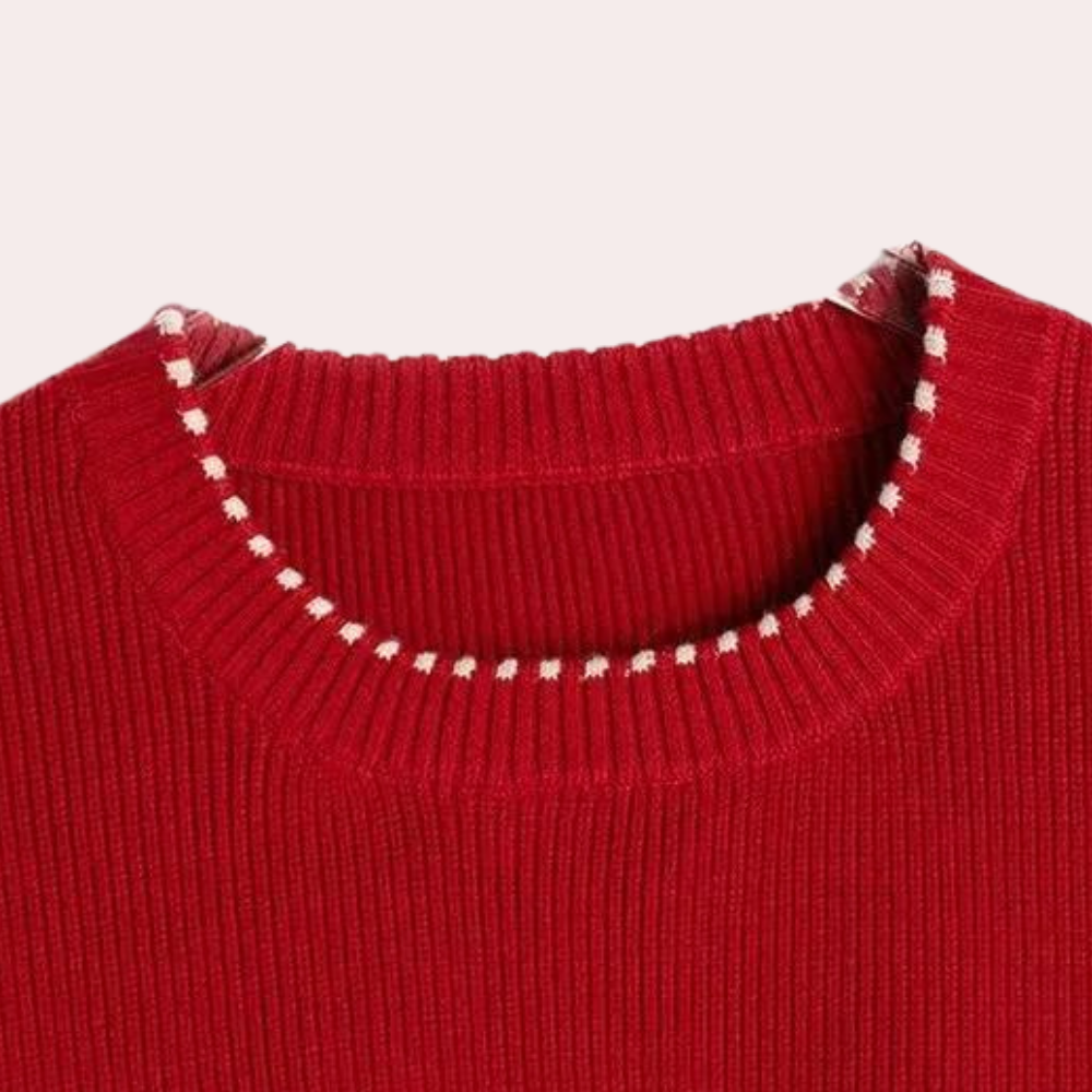 Peninah - Stijlvolle zomerse trui met ronde hals voor dames