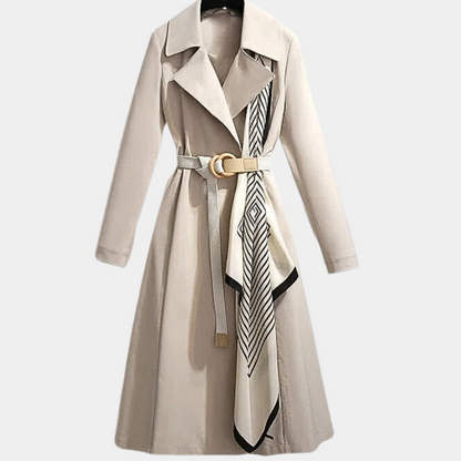 Aurembiaix - Luxe dames trenchcoat met elegante riem voor de zomer