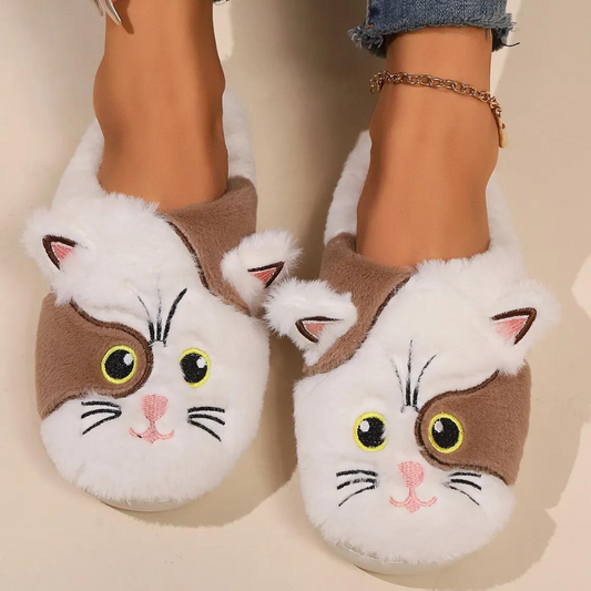 MEGLENA - Duurzame Pluizige Zomerpantoffels voor Dames