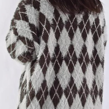 CLARIMONE - Elegant Geruit Damesvest voor de Zomer