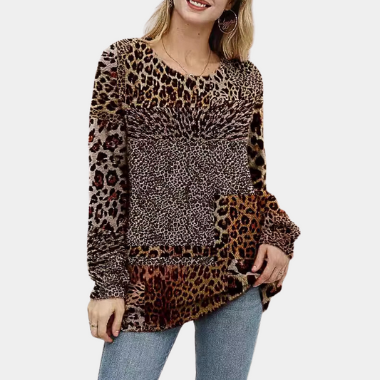 MARTHA - Unieke Dames Zomertrui met Luipaardprint