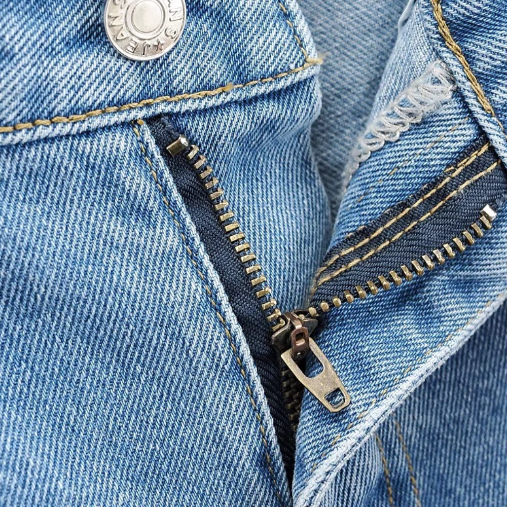 MAILANI - Stijlvolle Denim Cargo Broek voor Dames - Zomerse Editie