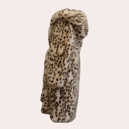 REBECCA - Comfortabele Fluffy Mantel met Kap voor Dames