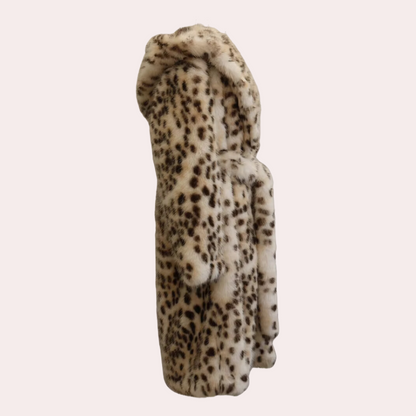 REBECCA - Comfortabele Fluffy Mantel met Kap voor Dames