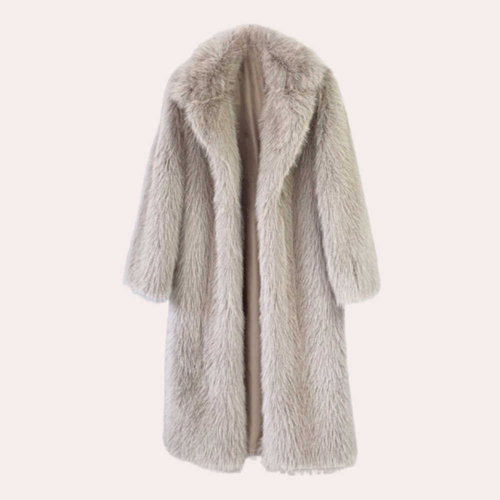TARA - Stijlvolle Winterjas van Pluche voor Dames