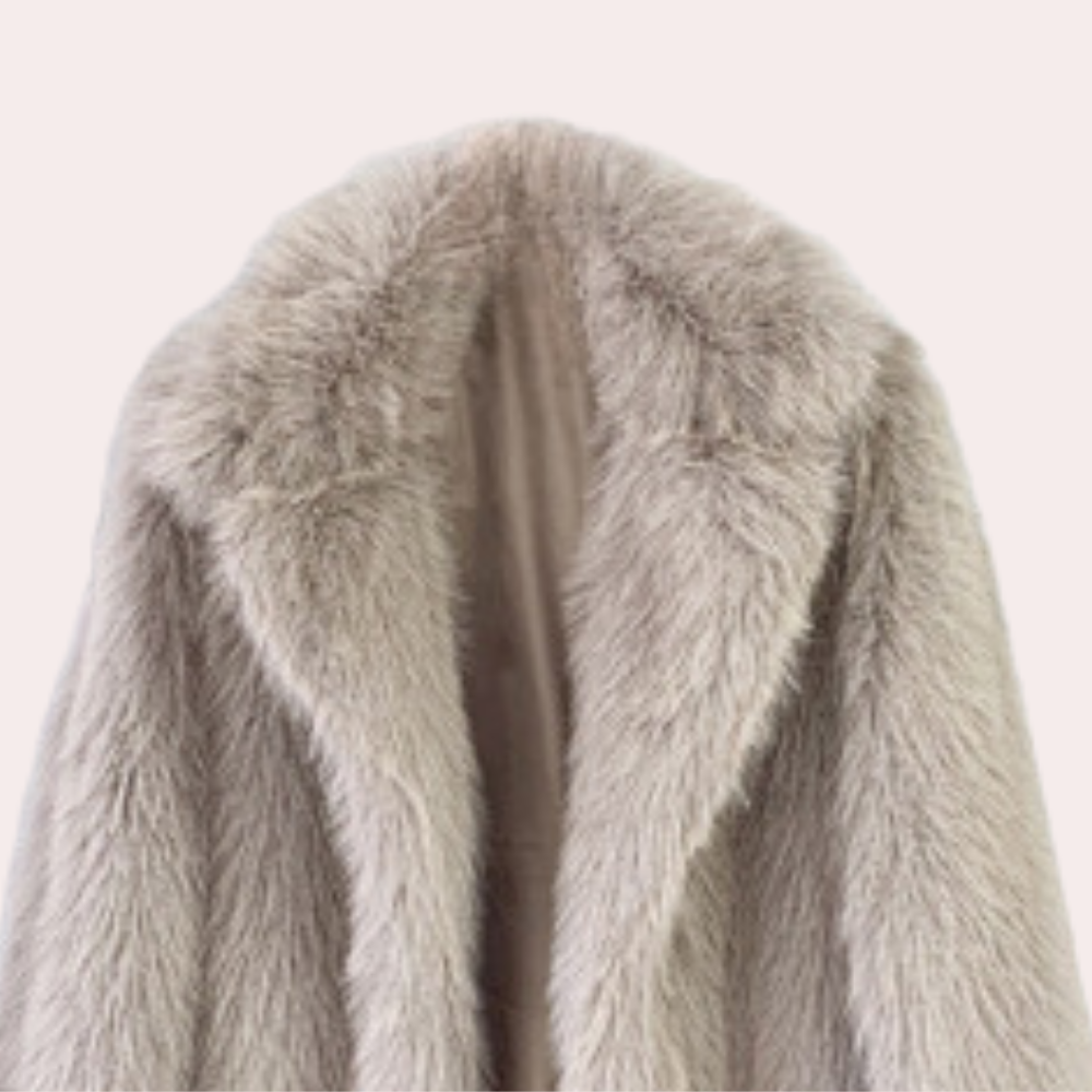 TARA - Stijlvolle Winterjas van Pluche voor Dames