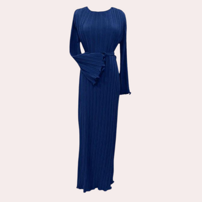 JACQUELINE - Elegante Geplooide Maxi Zomerjurk voor Dames