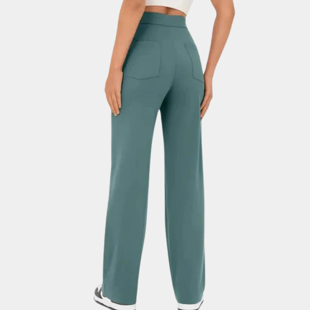 Casual damesbroek met hoge taille voor de zomer