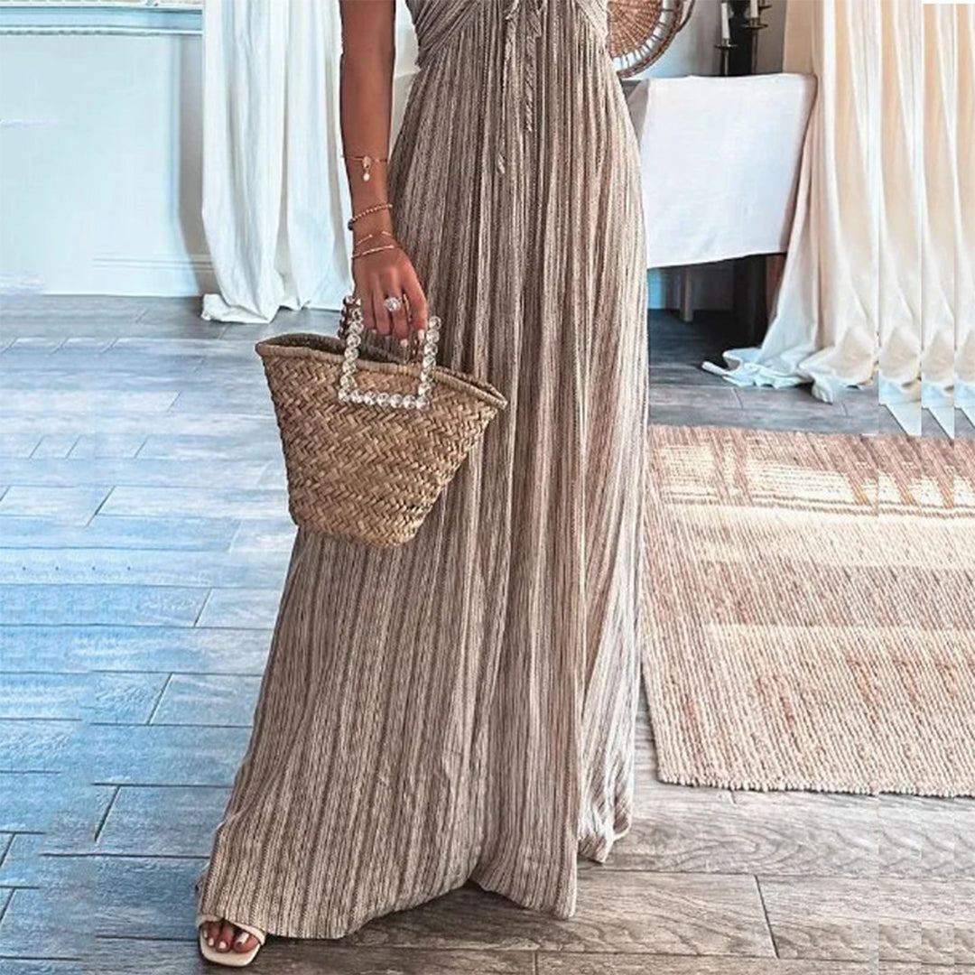 VILMA - Zomerse casual halter maxi jurk