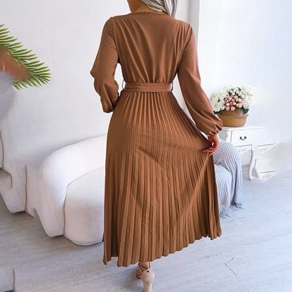 MONIQUE - Elegante geplooide zomerjurk