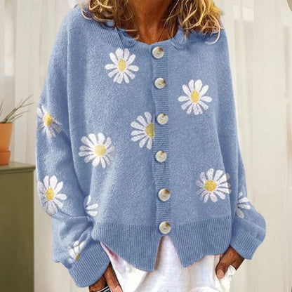 ENYA - Luchtig gebreid vest met knopen voor dames, perfect voor de zomer