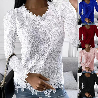 Ellie - Lange top met lange mouw voor dames - Zomerse stijl