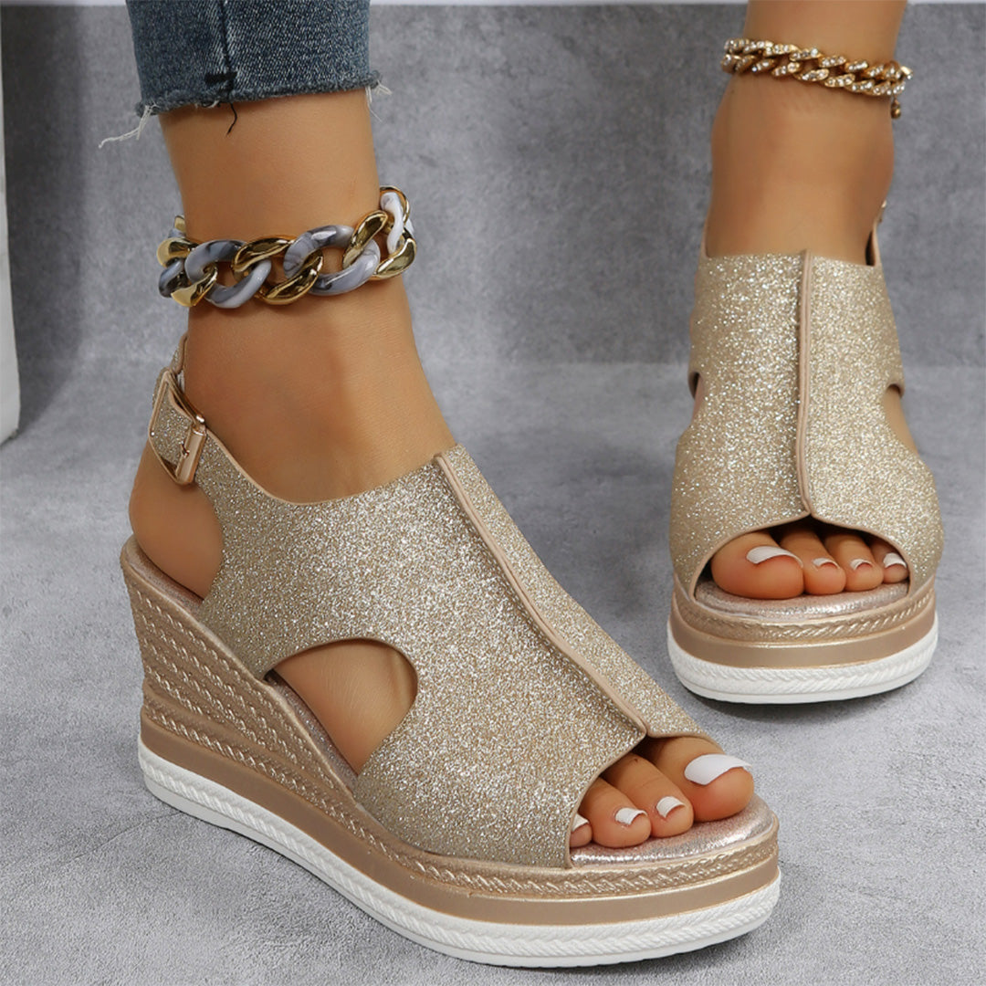 BRYNLEIGH - Trendy zomerse sleehak sandalen