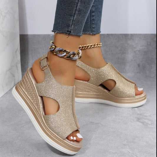 BRYNLEIGH - Trendy zomerse sleehak sandalen