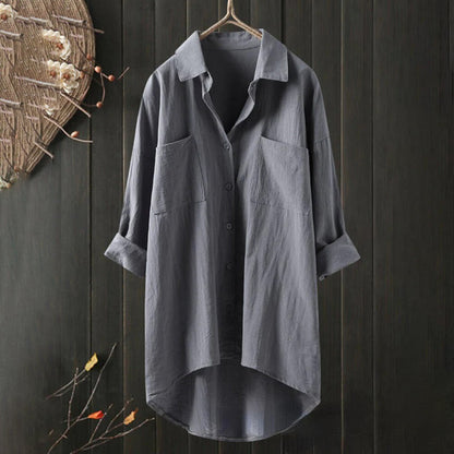 DAPHNE - Luchtige blouse met lange mouwen voor de zomer