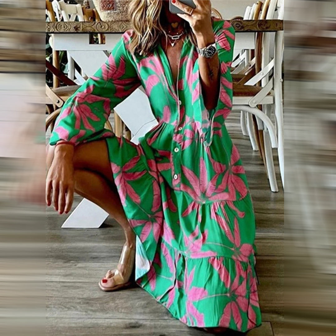 NICOLLETTE - Elegante boho zomerjurk