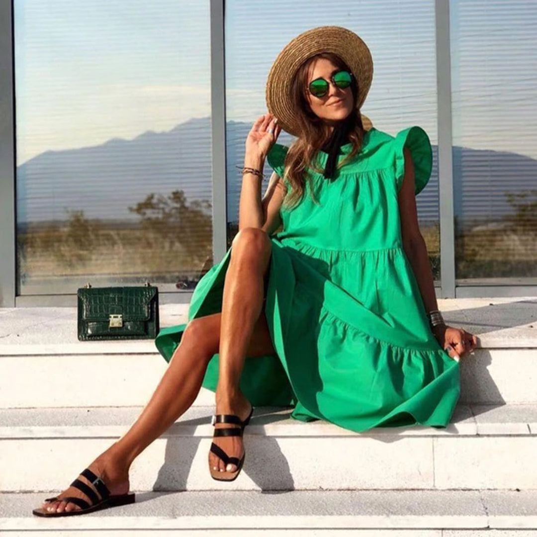 INGRID - Luchtige zomerse casual midi-jurk