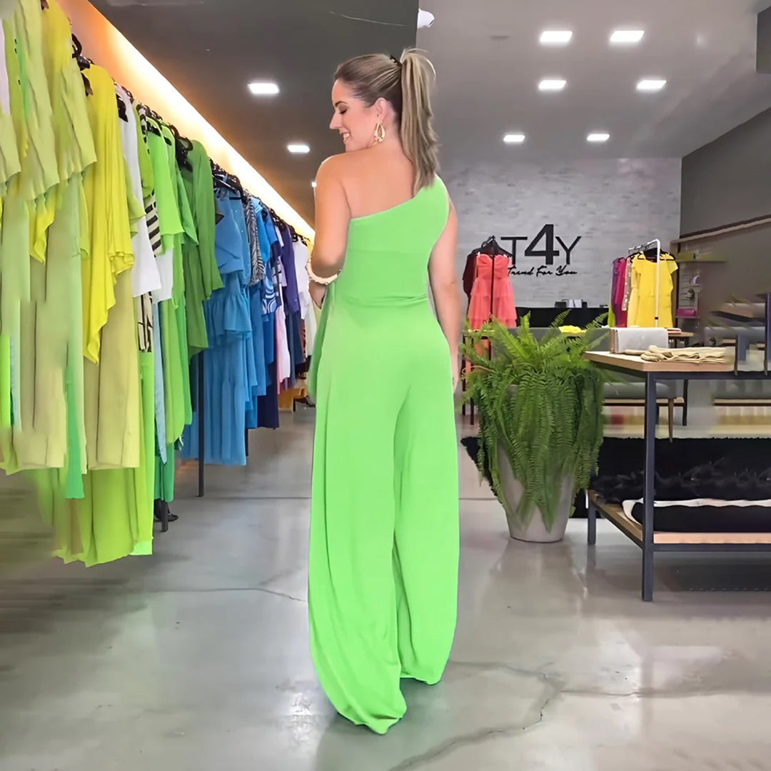 GEORGINA - Stijlvolle zomerse jumpsuit met één schouder