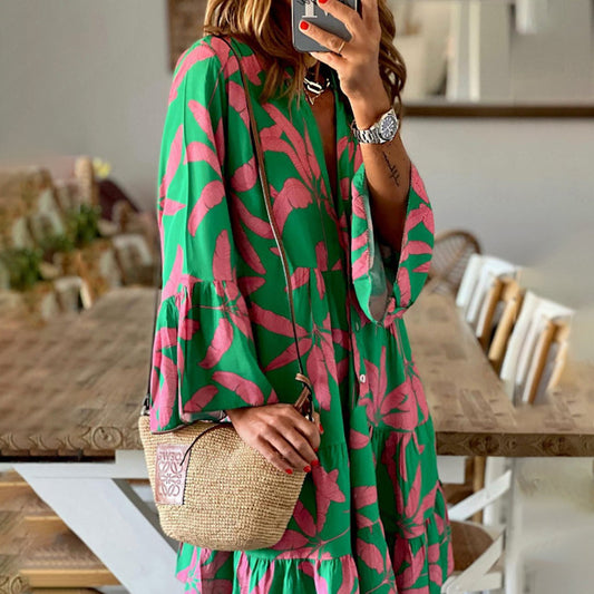 NICOLLETTE - Elegante boho zomerjurk