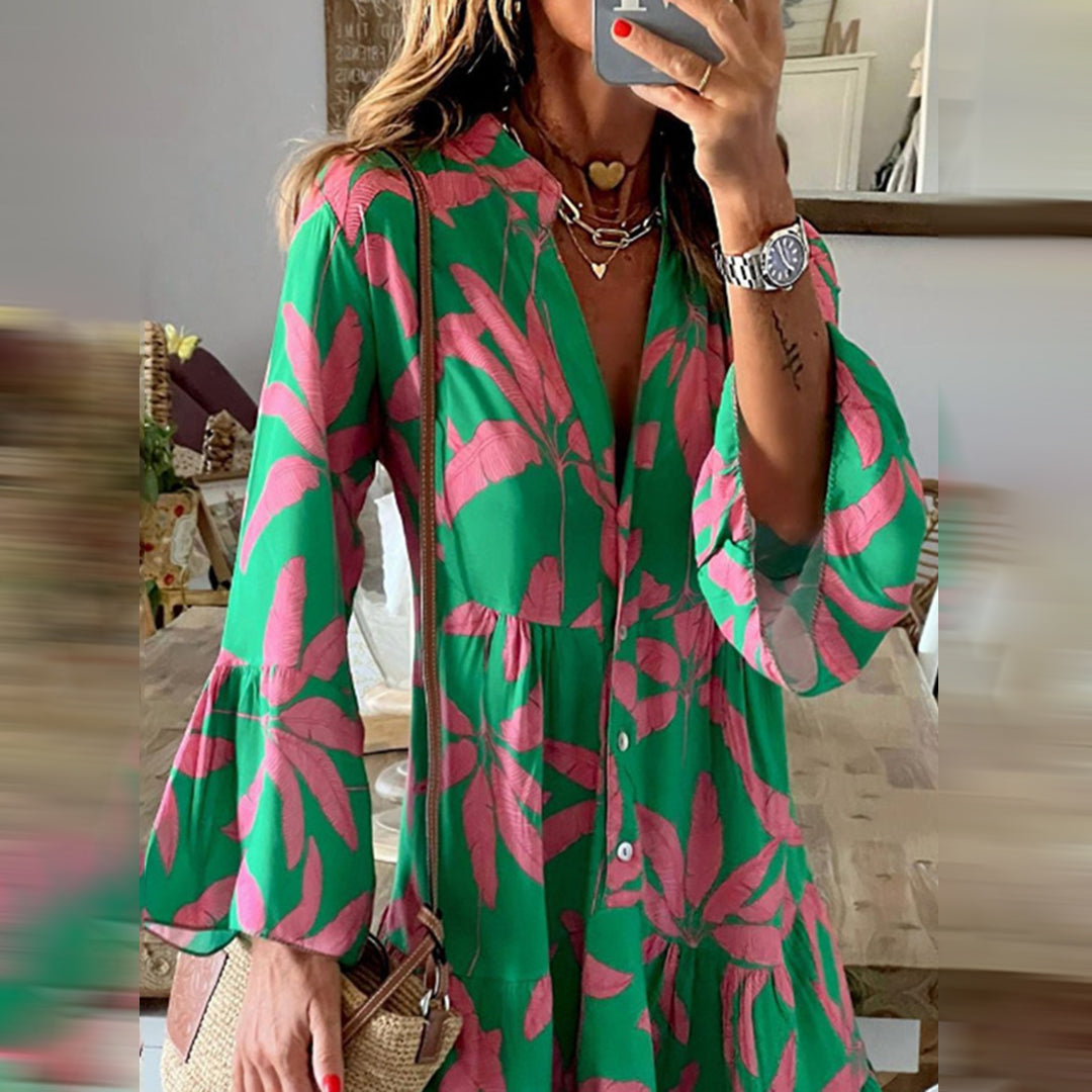 NICOLLETTE - Elegante boho zomerjurk