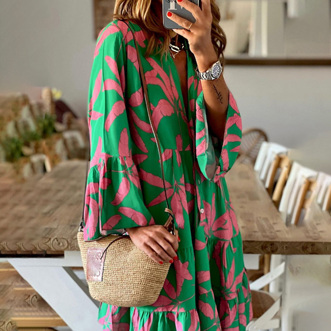 NICOLLETTE - Elegante boho zomerjurk