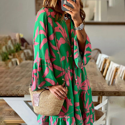 NICOLLETTE - Elegante boho zomerjurk