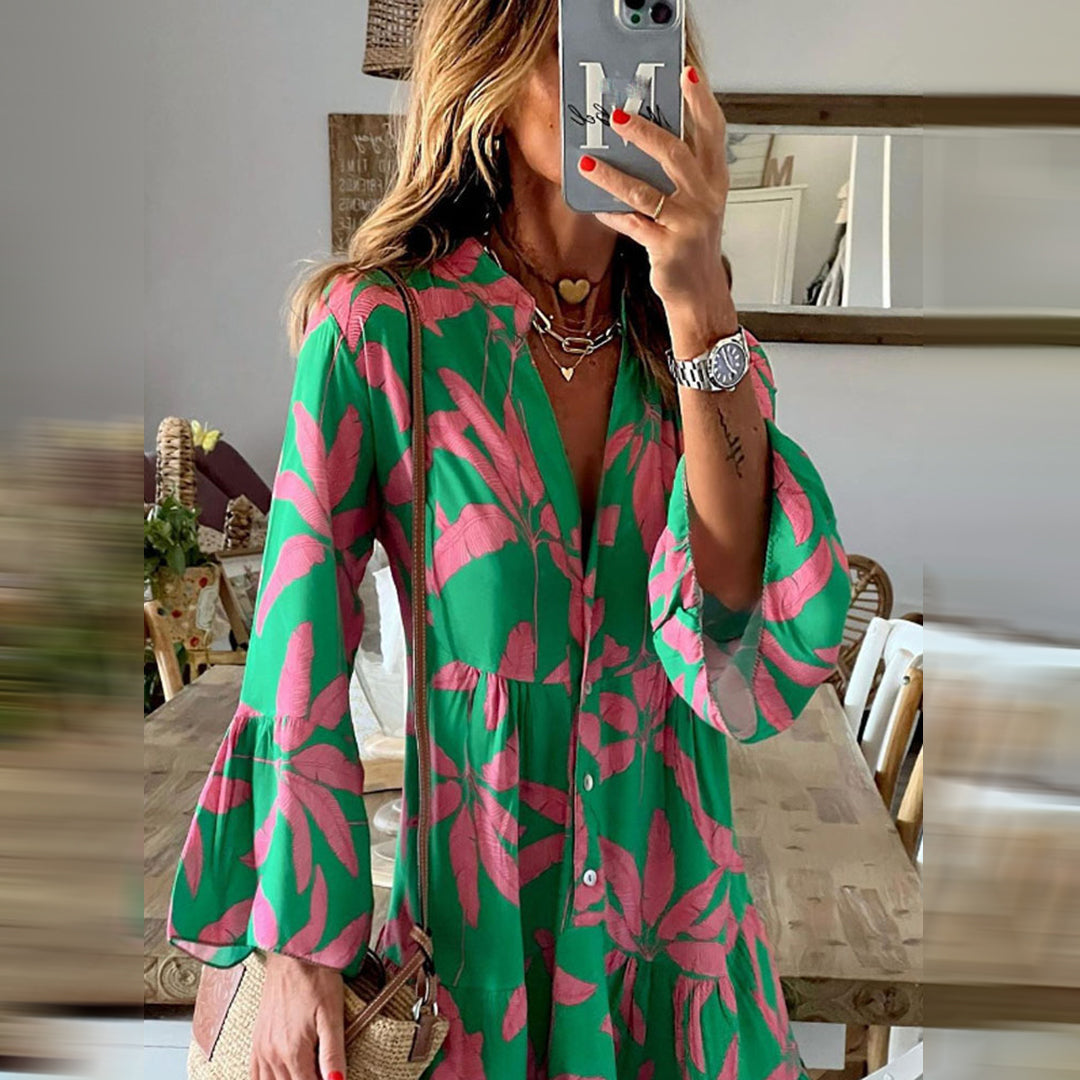 NICOLLETTE - Elegante boho zomerjurk