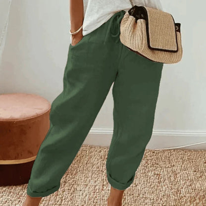 MARTINA - Comfortabele zomerbroek met trekkoord