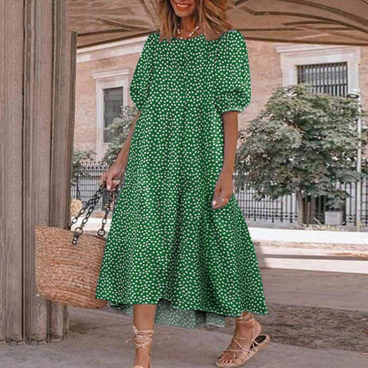 CHOLE - Comfortabele casual midi-jurk voor de zomer
