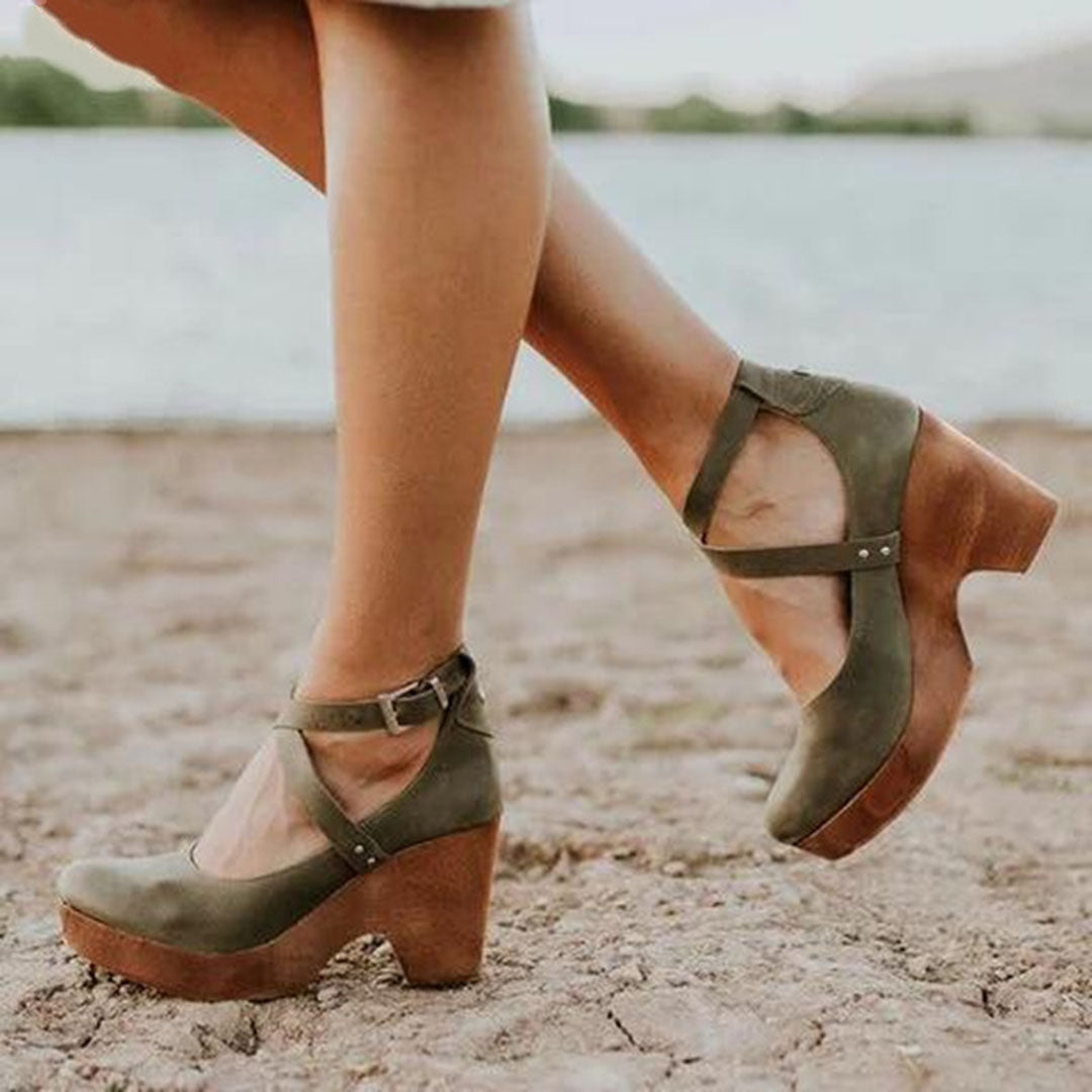 EVERLY - Elegante zomerschoenen met hoge hakken
