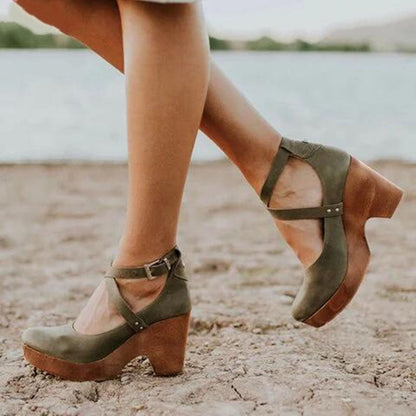 EVERLY - Elegante zomerschoenen met hoge hakken
