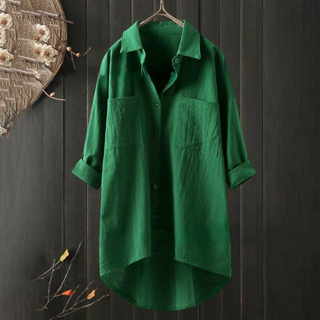 DAPHNE - Luchtige blouse met lange mouwen voor de zomer