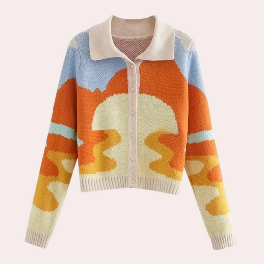 LEONTYNE - Retro gebreid zomer vest voor dames