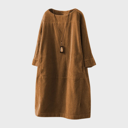 Idunn - Corduroy damesjurk voor de zomer